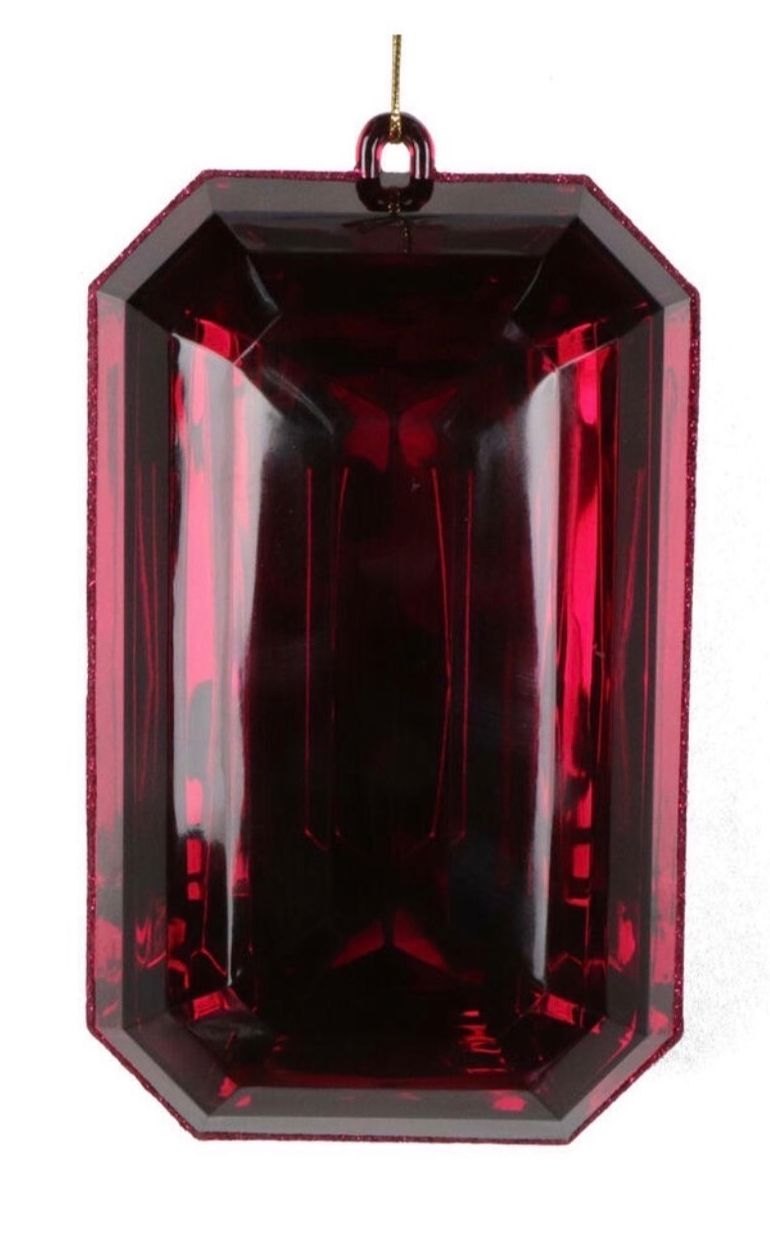 Holiday Decorative Jewel (Red)